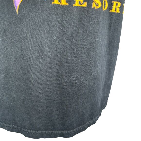 Vintage Walt Disney Port Orleans Resort  Hat T-Shirt Men’s Medium 90s Rare Black - Picture 10 of 10